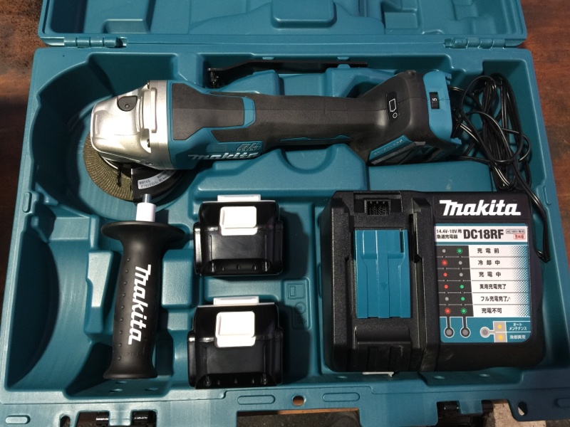 充電式ディスクヅラインダ マキタ/makita GA418DRGX 買取価格￥17,000